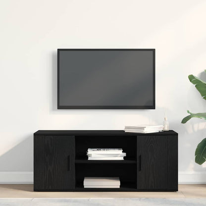 TV Cabinet 100 x 35 x 40 cm Black oak Engineered wood