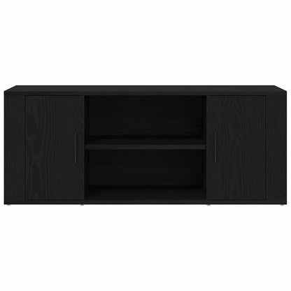 TV Cabinet 100 x 35 x 40 cm Black oak Engineered wood