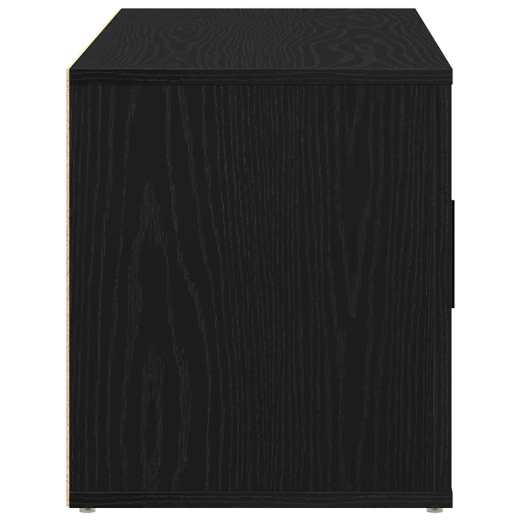 TV Cabinet 100 x 35 x 40 cm Black oak Engineered wood