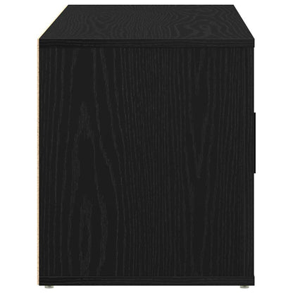 TV Cabinet 100 x 35 x 40 cm Black oak Engineered wood