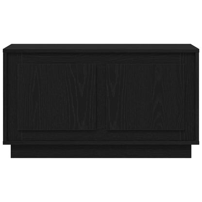 TV Cabinet Black oak 80 x 35 x 45 cm Engineered wood