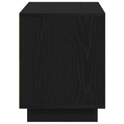 TV Cabinet Black oak 80 x 35 x 45 cm Engineered wood