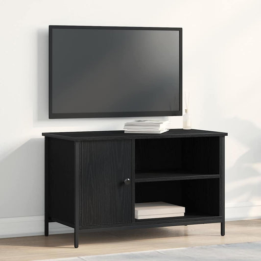 TV Cabinet 80 x 40 x 50 cm Black oak Engineered wood