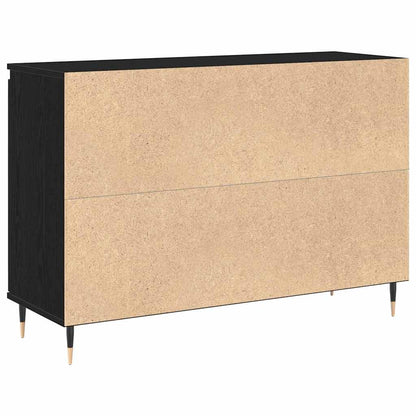 Sideboard Black Oak 101.5 x 35 x 70 cm Engineered Wood