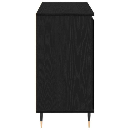 Sideboard Black Oak 101.5 x 35 x 70 cm Engineered Wood