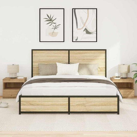 Bedside Cabinet 2 pcs Artisan Oak 50 x 40 x 45 cm