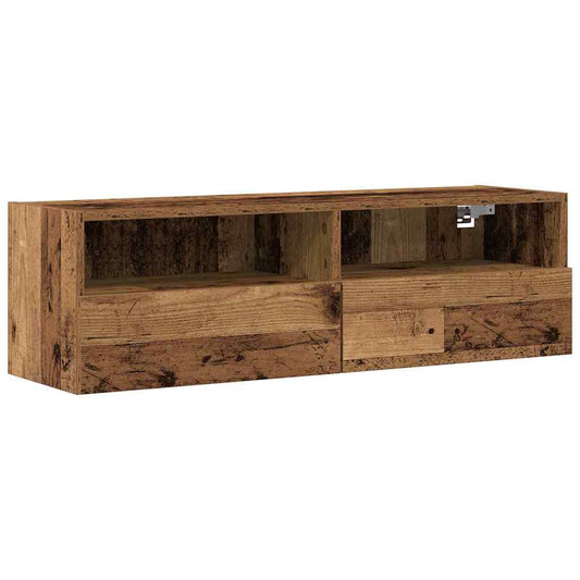 TV Wall Cabinet 100 x 30 x 30 cm Old wood Engineered Wood