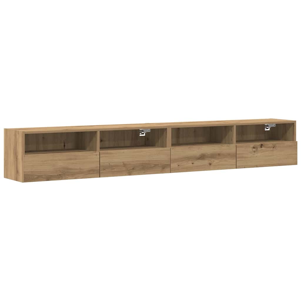 TV Wall Cabinet 2 pcs Artisan oak Engineered Wood