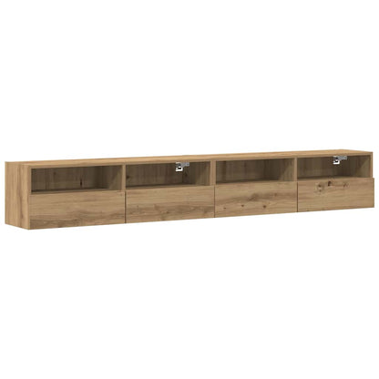 TV Wall Cabinet 2 pcs Artisan oak Engineered Wood