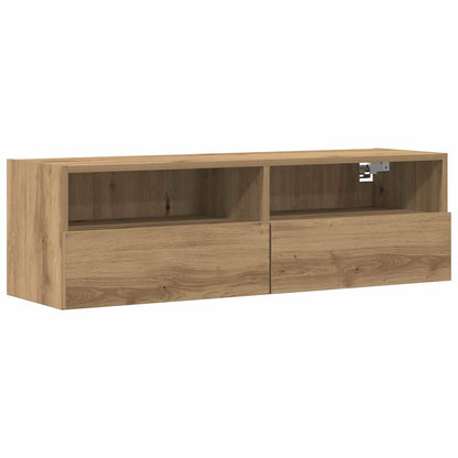 TV Wall Cabinet 2 pcs Artisan oak Engineered Wood