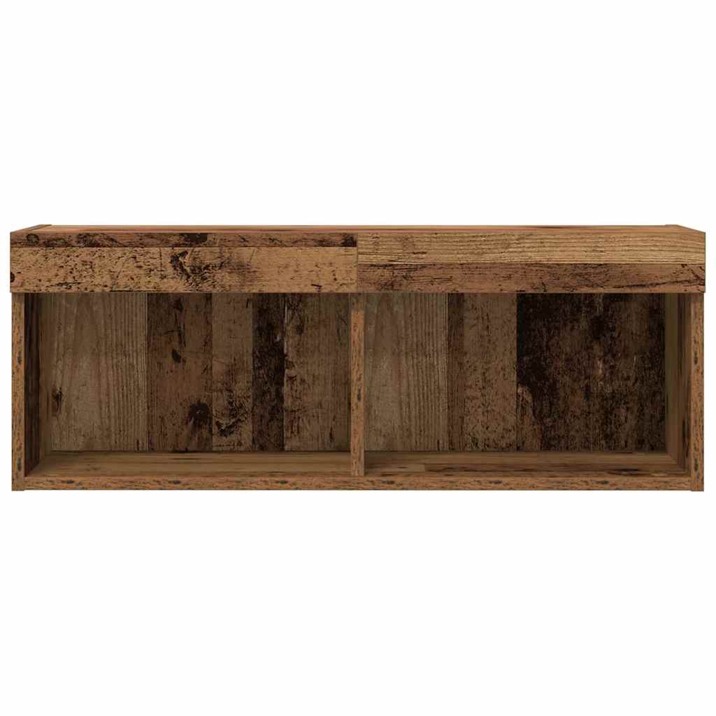 TV Cabinet Set 2 pcs Old wood 80 x 30 x 30 cm Engineered Wood