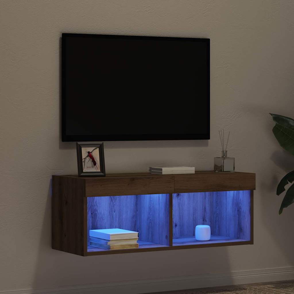 TV Cabinet Set 80 x 30 x 30 cm Artisan oak Engineered Wood