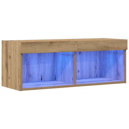 TV Cabinet Set 80 x 30 x 30 cm Artisan oak Engineered Wood