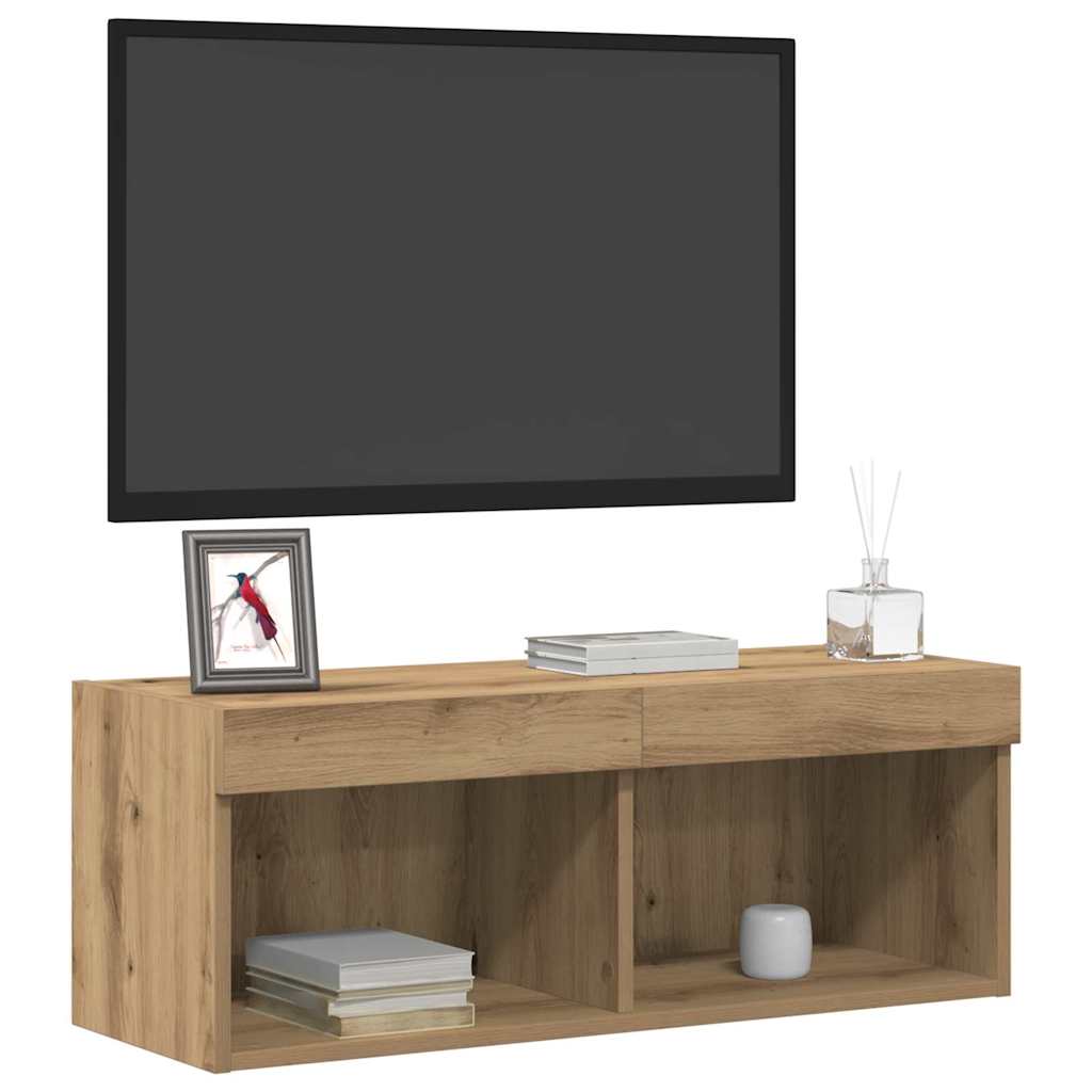 TV Cabinet Set 80 x 30 x 30 cm Artisan oak Engineered Wood
