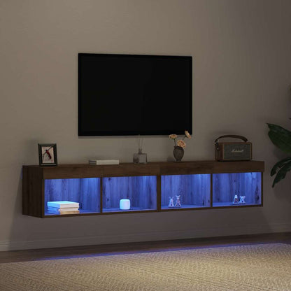 TV Cabinet Set 2 pcs Artisan Oak Engineered Wood
