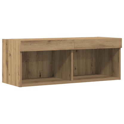 TV Cabinet Set 2 pcs Artisan Oak Engineered Wood