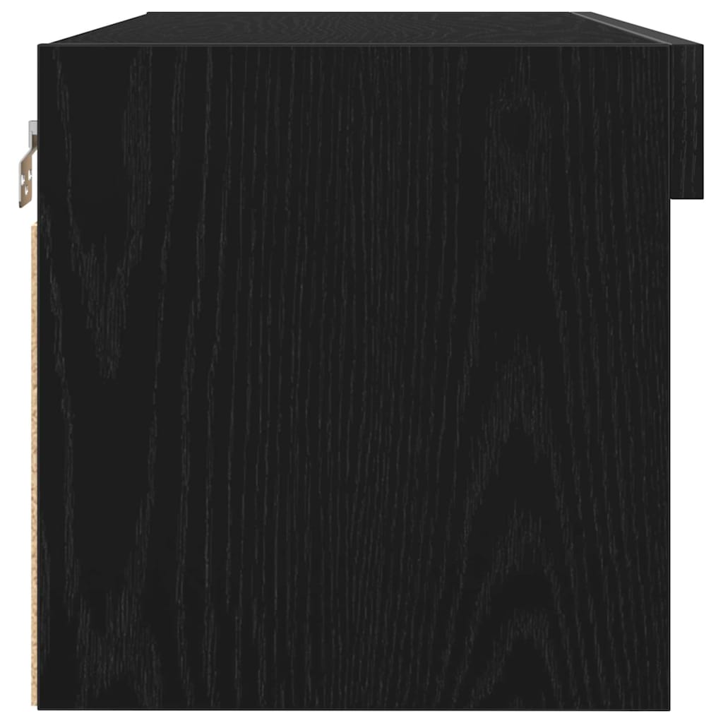 TV Cabinet Set Black Oak 80 x 30 x 30 cm Engineered Wood