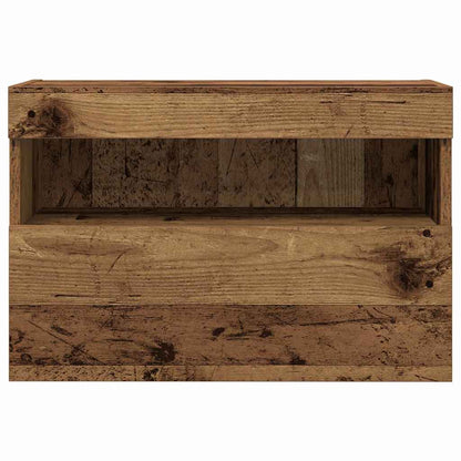 TV Wall Cabinet 2 pcs Old wood 60 x 30 x 40 cm Engineered Wood