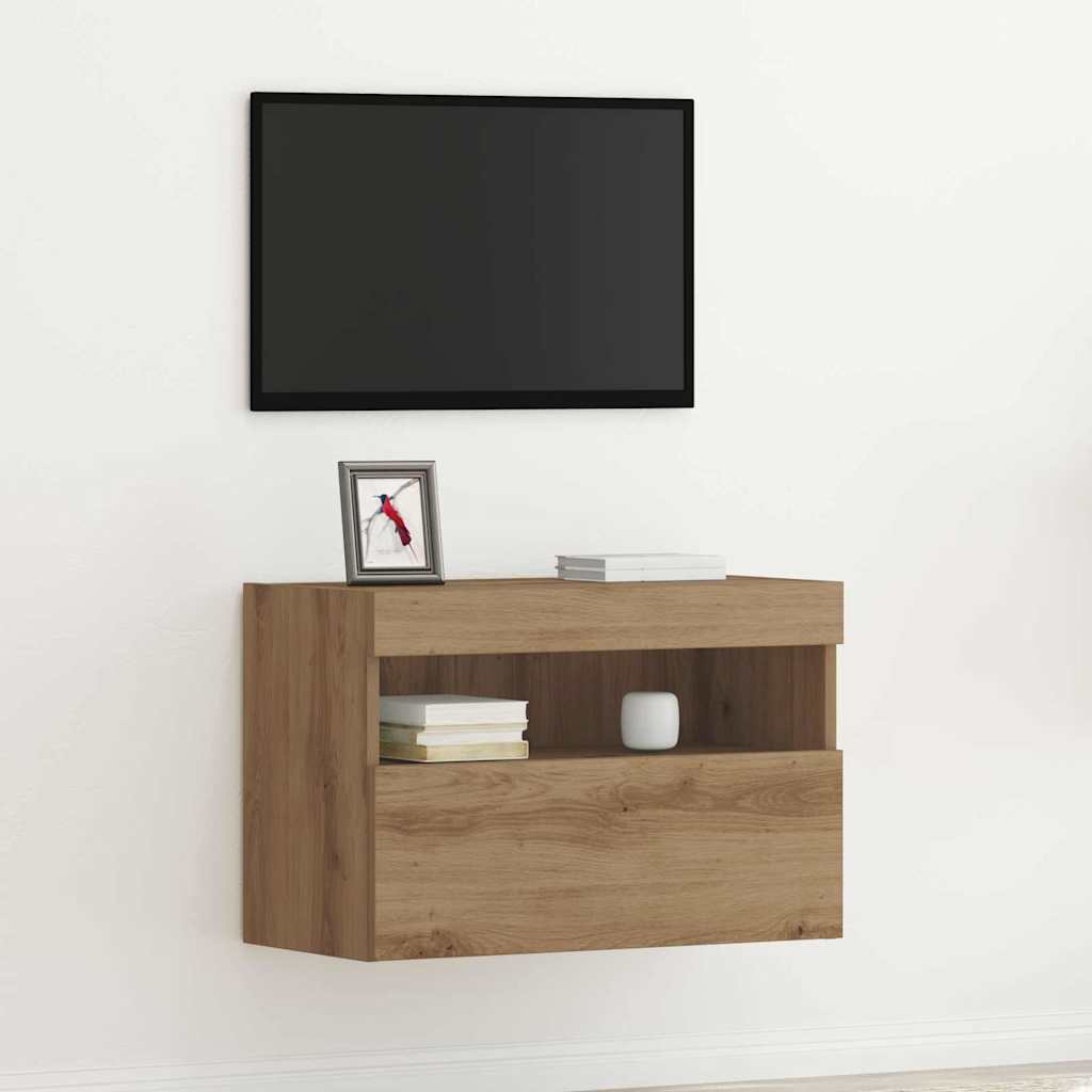 TV Wall Cabinet 60 x 30 x 40 cm Artisan oak Engineered Wood