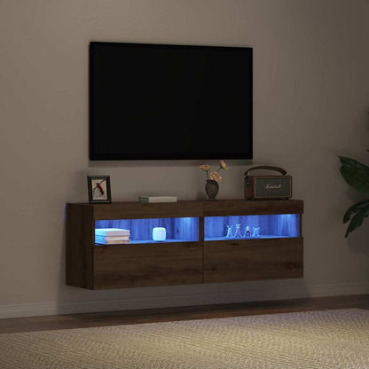 TV Wall Cabinet 2 pcs Artisan oak Engineered Wood