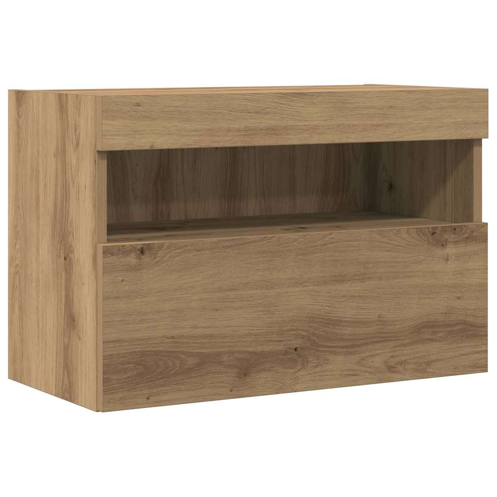 TV Wall Cabinet 2 pcs Artisan oak Engineered Wood