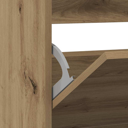 Shoe Cabinet 80 x 21 x 87.5 cm Engineered Wood Smoked Oak