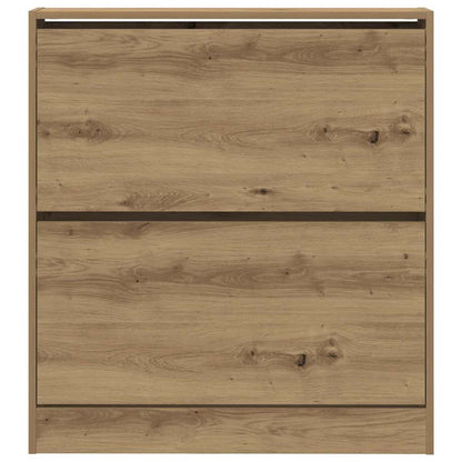 Shoe Cabinet 80 x 21 x 87.5 cm Engineered Wood Smoked Oak