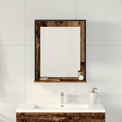 Mirror Old wood 50 x 12 x 60 cm Glass and Engineered Wood