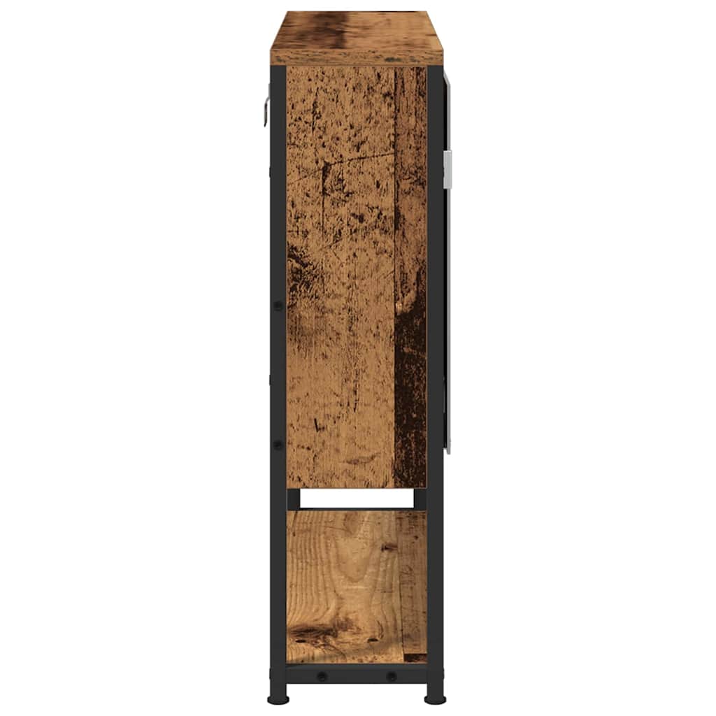 Mirror Cabinet Old Wood 60 x 16 x 60 cm Engineered Wood