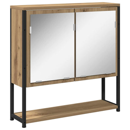 Mirror Cabinet Artisan Oak 60 x 16 x 60 cm Engineered Wood
