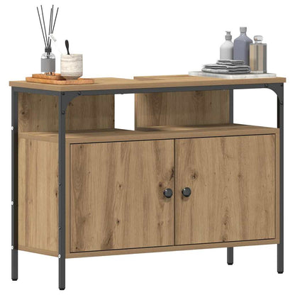 Bathroom Sink Cabinet with Storage Artisan oak 80 x 30 x 60 cm