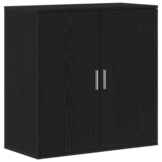 Sideboard Black Oak 79 x 38 x 80 cm Engineered Wood