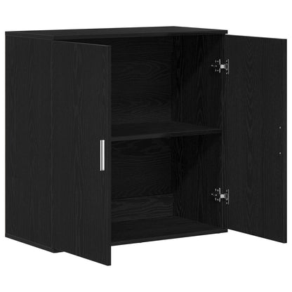 Sideboard Black Oak 79 x 38 x 80 cm Engineered Wood