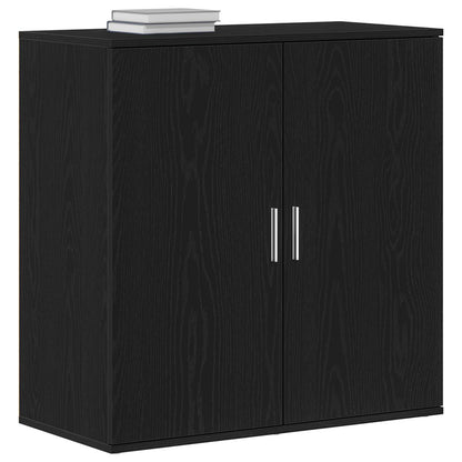 Sideboard Black Oak 79 x 38 x 80 cm Engineered Wood