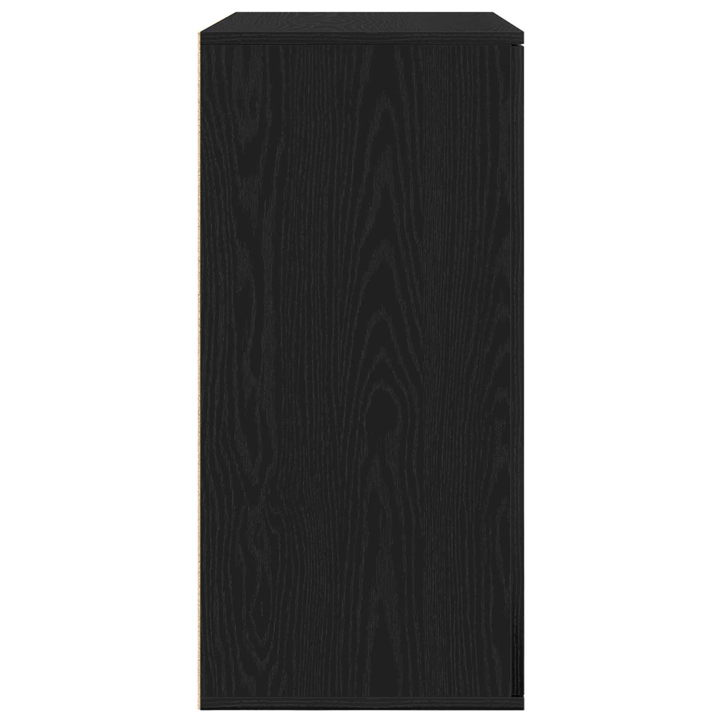 Sideboard Black Oak 79 x 38 x 80 cm Engineered Wood