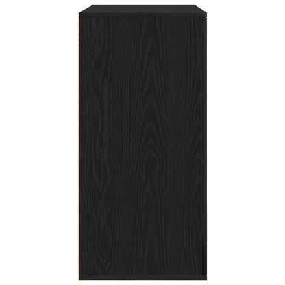 Sideboard Black Oak 79 x 38 x 80 cm Engineered Wood