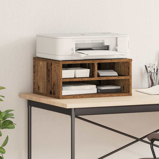 Printer Stand Old Wood 49 x 40 x 22.5 cm Engineered Wood