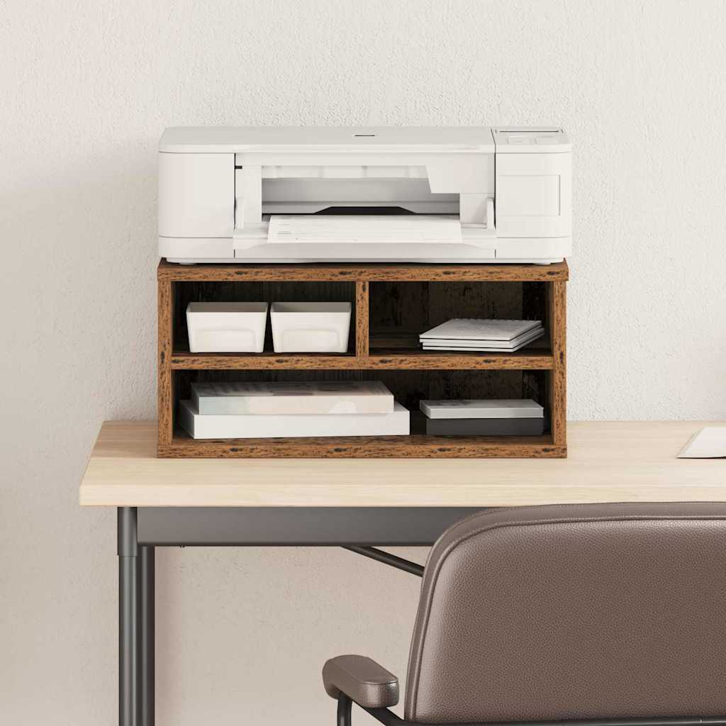 Printer Stand Old Wood 49 x 40 x 22.5 cm Engineered wood