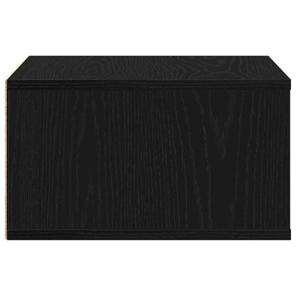 Printer Stand Black Oak 49 x 40 x 22.5 cm Engineered wood