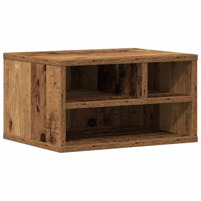 Printer Stand Old Wood 40 x 32 x 22.5 cm Engineered Wood