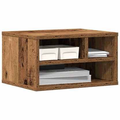 Printer Stand Old Wood 40 x 32 x 22.5 cm Engineered Wood