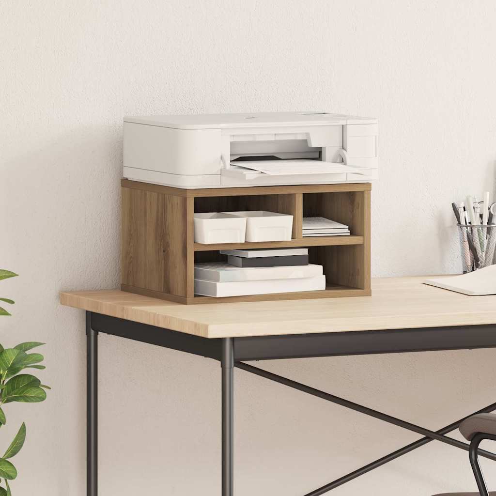 Printer Stand Artisan Oak 40 x 32 x 22.5 cm Engineered Wood