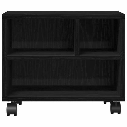 Printer Stand Black Oak 41 x 32 x 34.5 cm Engineered wood