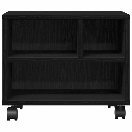 Printer Stand Black Oak 41 x 32 x 34.5 cm Engineered Wood
