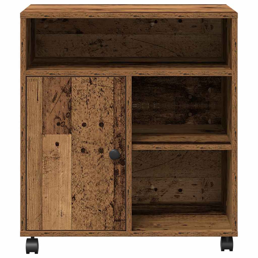 Printer Stand Old wood 60 x 50 x 67 cm Engineered wood