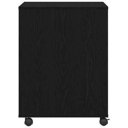 Printer Stand Black oak 60 x 50 x 67 cm Engineered wood
