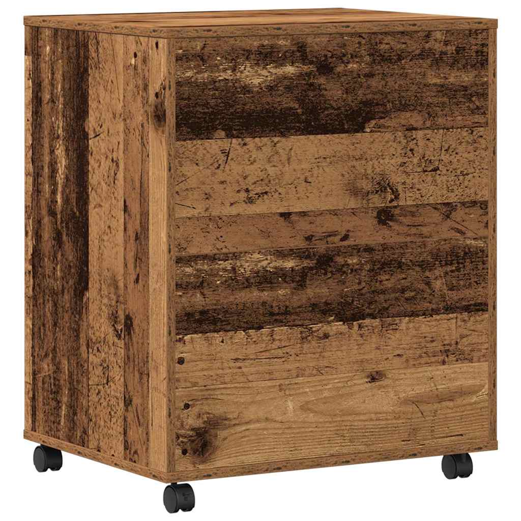 Printer Stand Old Wood 60 x 48 x 74 cm Engineered Wood