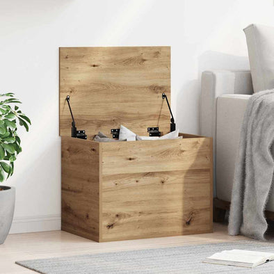 Storage Box Artisan oak 60 x 42 x 46 cm Engineered Wood