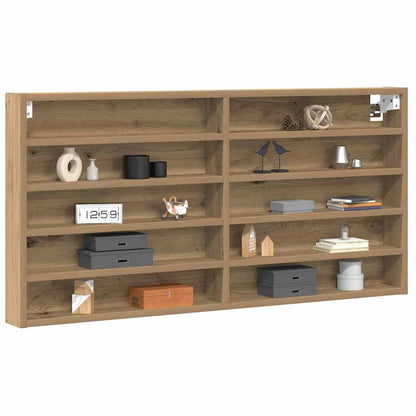 Display Cabinet Wall-Mounted Artisan Oak 100 x 8.5 x 50 cm