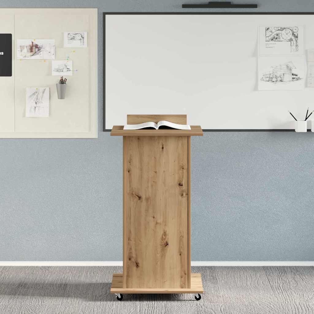Podium Artisan Oak Engineered Wood 55 x 55 x 107 cm